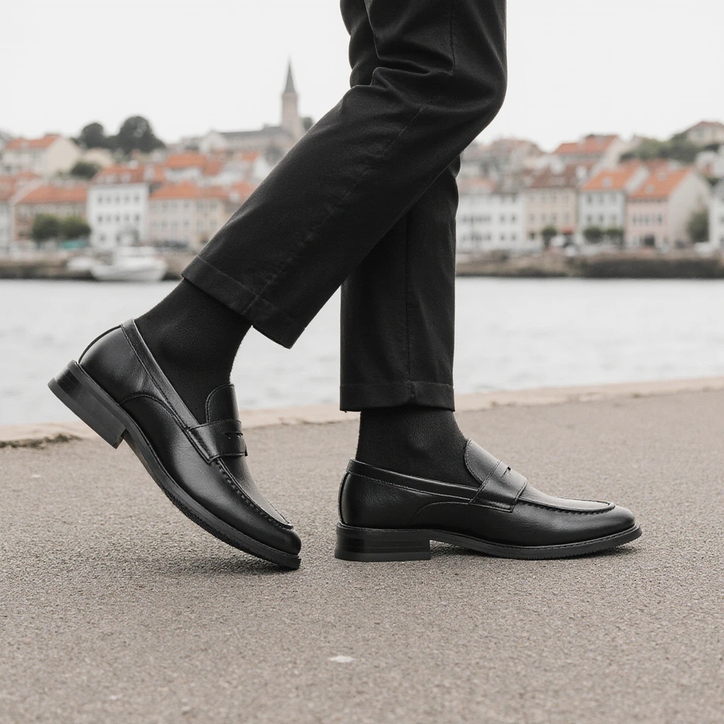 Men'S Shoes Hush Puppies - Mocasines Negros Clásicos para Hombre, Zapatos