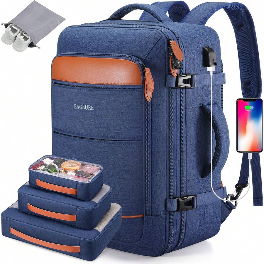 Men'S Shoes Water Resistant - Mochila de viaje de 42L, mochila