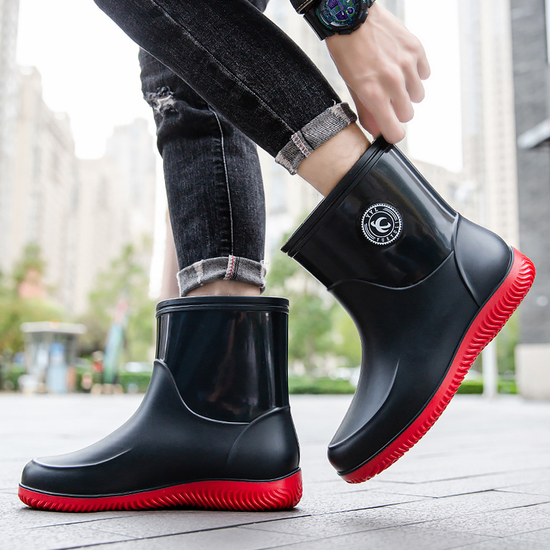 Men'S Shoes Water Resistant - Botas de lluvia a media pantorrilla