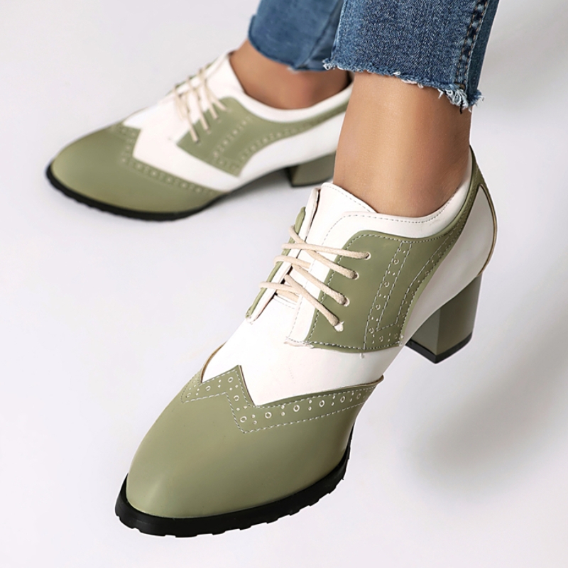 Men Shoes Elegant - Zapatos de Tacón Bajo para Mujer,