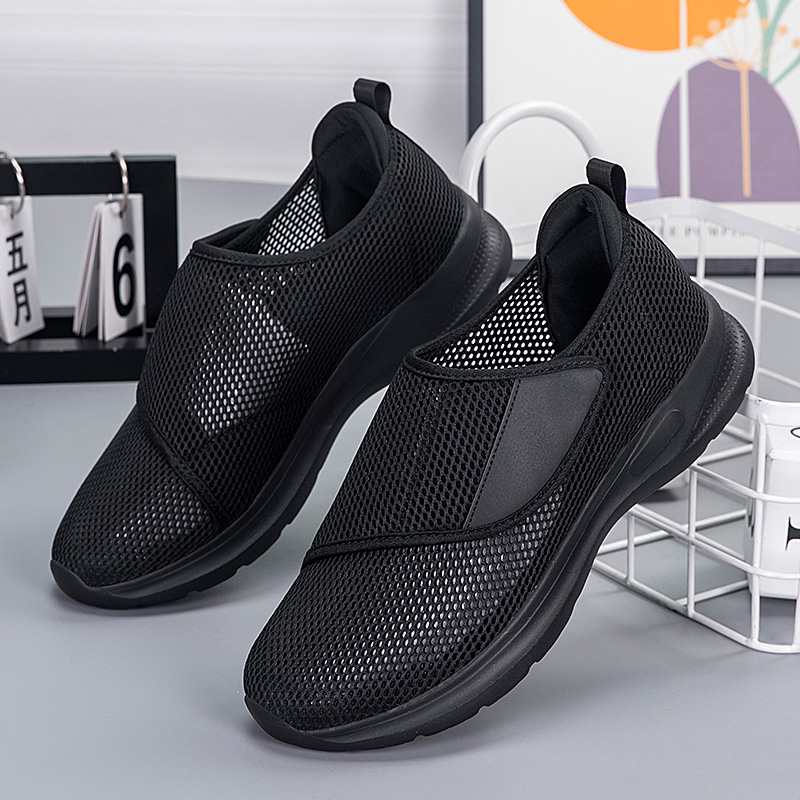 Men Shoes Velcro - YUYIN Zapatos deportivos de malla transpirable