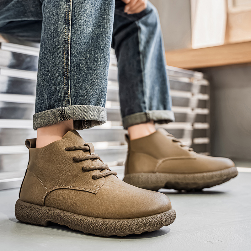 Men Shoes Trends - Botines para hombre Botas cortas marrones