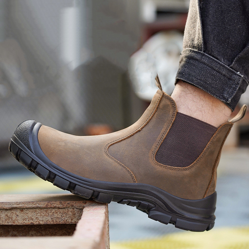 Men Shoes Trends - Botas de trabajo con puntera de