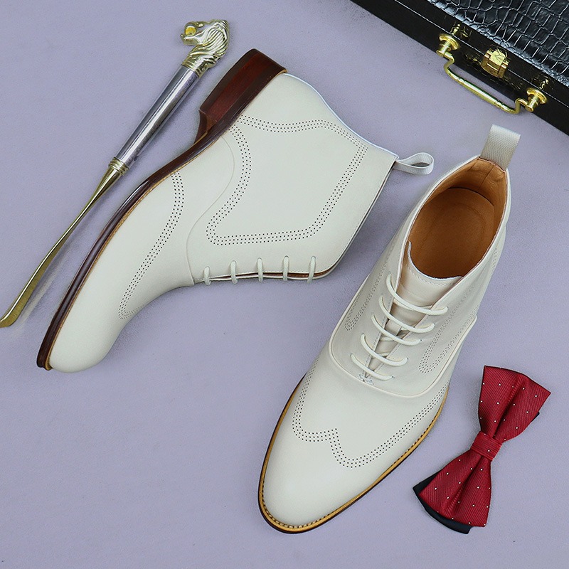 Men Shoes Elegant - Elegantes Botas Chelsea de Cuero Genuino