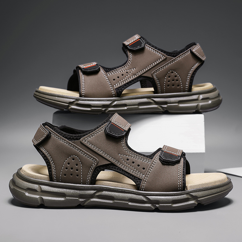 Men Shoes Velcro - Sandalias de verano para hombre, antideslizantes,