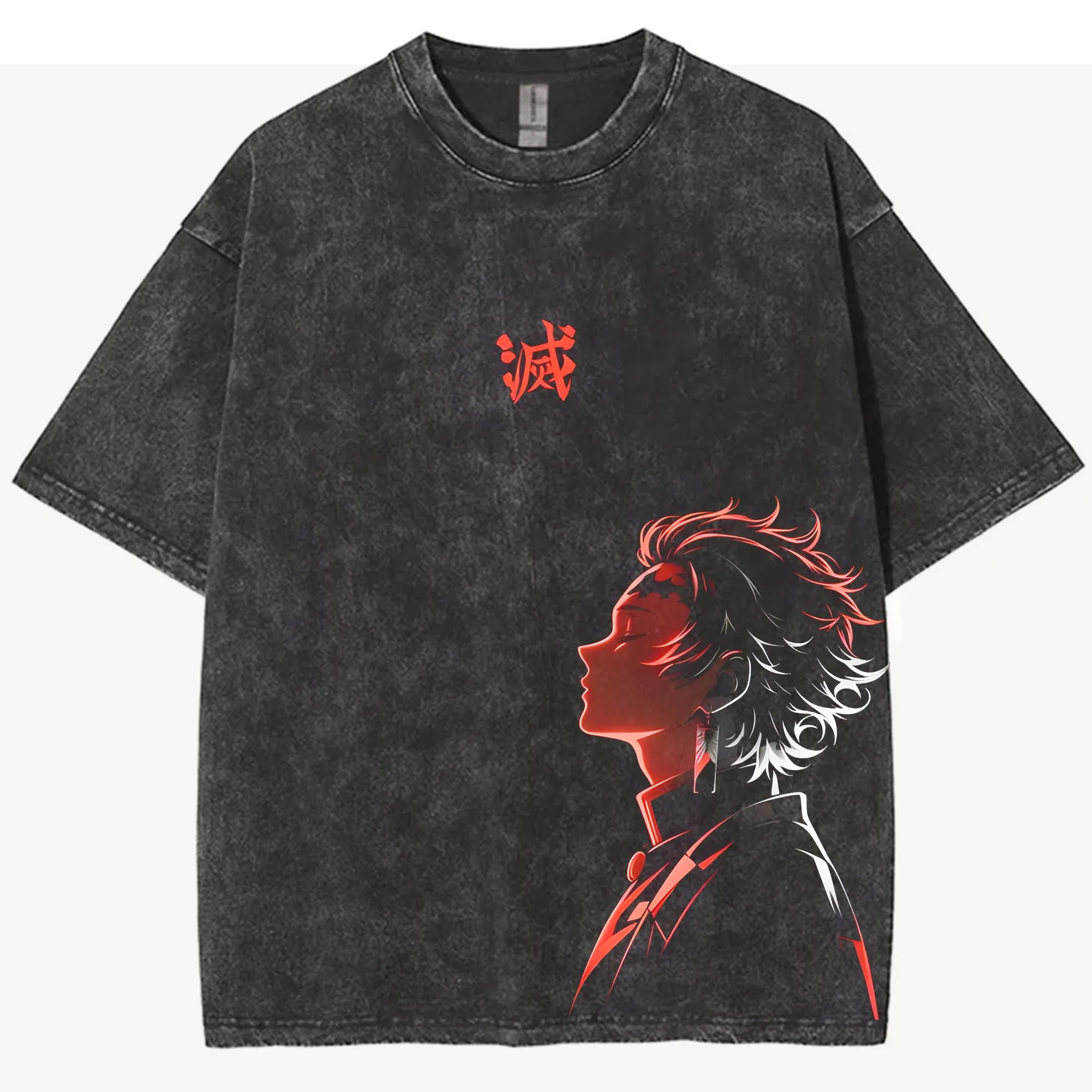 Camiseta con gráfico lavado Vi - Men Shoes Japan reseña y precio