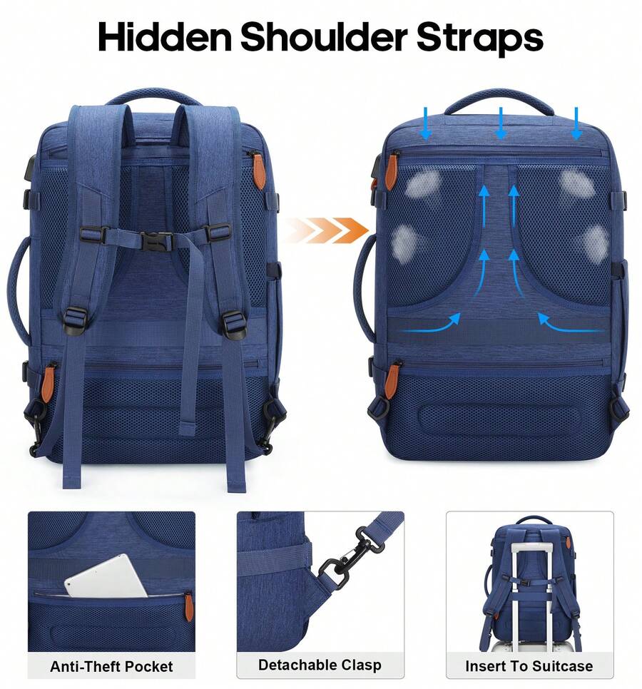 Mochila de viaje de 42L, mochi - Men'S Shoes Water Resistant reseña y precio
