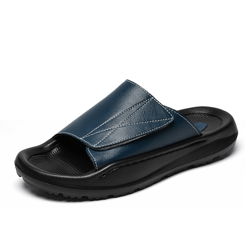 Sandalias de cuero Easy-top pa - Men Shoes Velcro reseña y precio