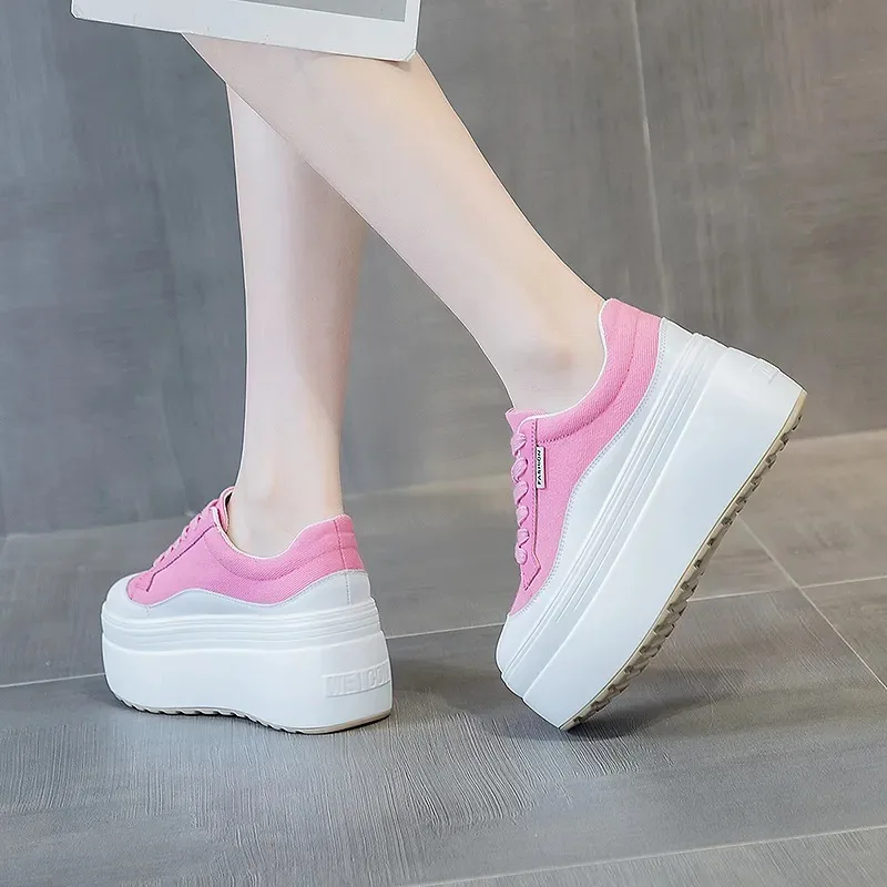 8cm nueva lona cuero genuino m - Canvas Sneaker High reseña y precio