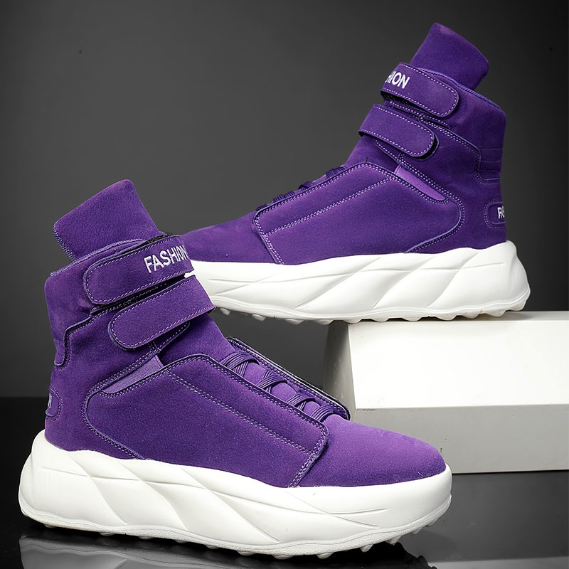 Zapatillas Deportivas Moradas  - Men Shoes Velcro reseña y precio
