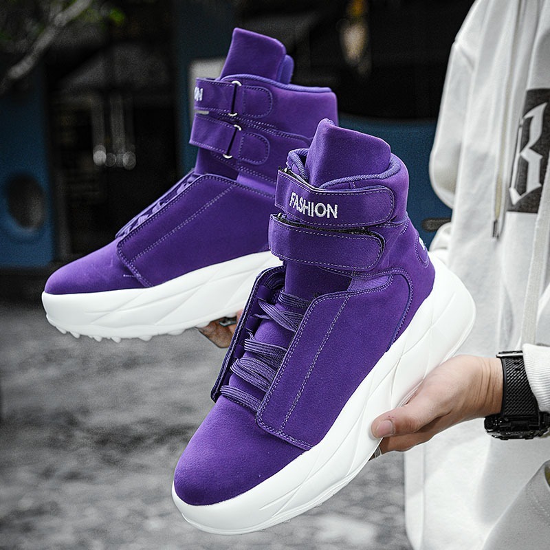 Zapatillas Deportivas Moradas  - Men Shoes Velcro reseña y precio