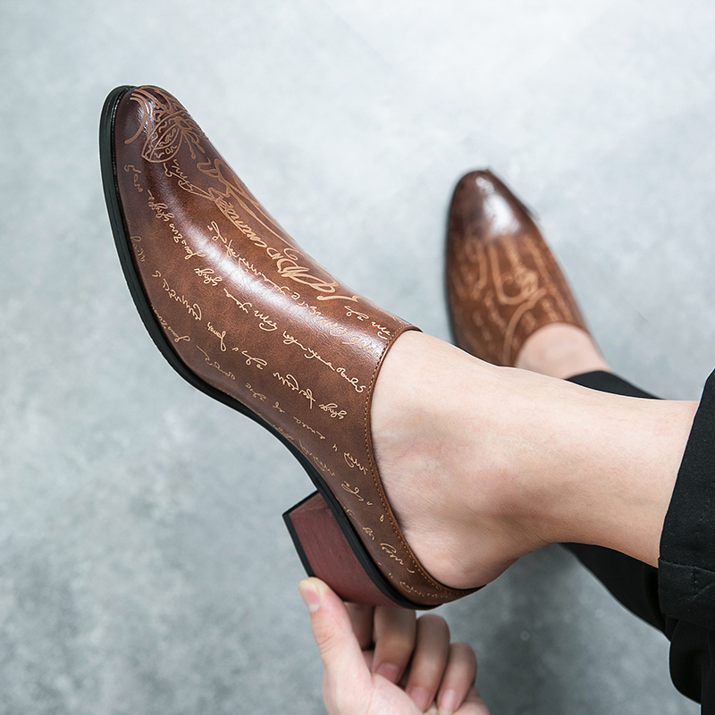 Mules de Cuero Marrón para Hom - Men'S Shoes Dress Casual reseña y precio