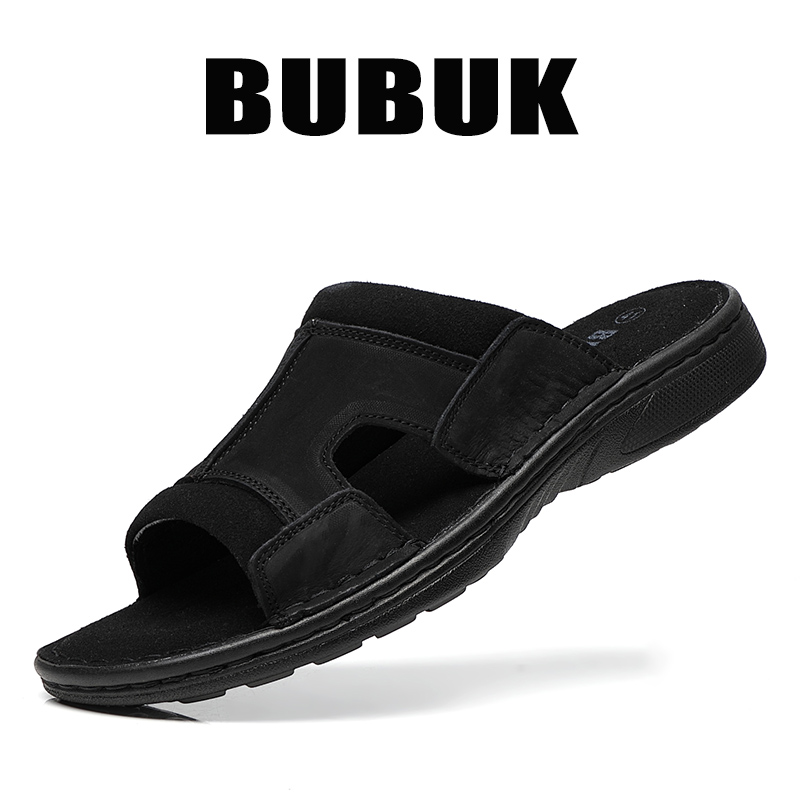 Pantuflas de cuero para hombre - Men Shoes Velcro reseña y precio