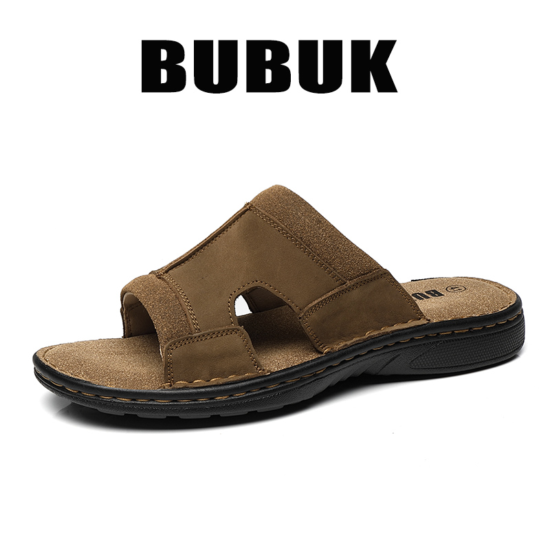 Pantuflas de cuero para hombre - Men Shoes Velcro reseña y precio