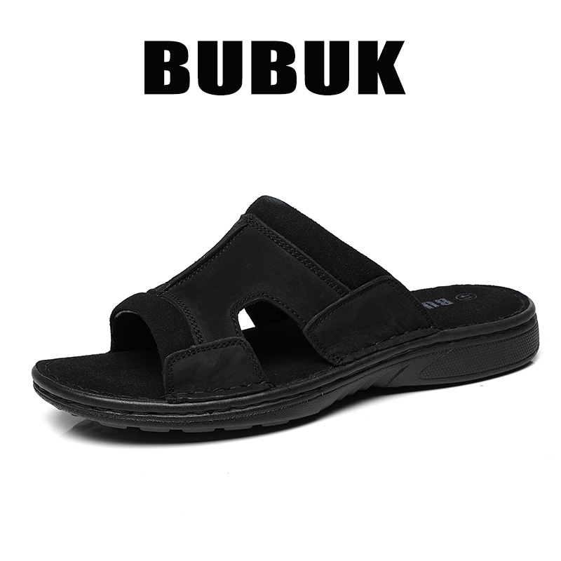 Pantuflas de cuero para hombre - Men Shoes Velcro reseña y precio
